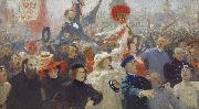 Ilya Repin 17 October 1905, oil painting
